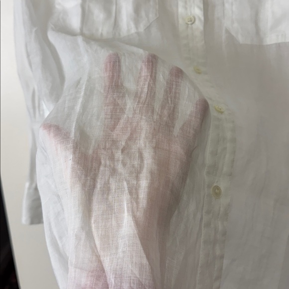 Banana Republic Tall Sheer Ramie Linen Shirt - Picture 8 of 12